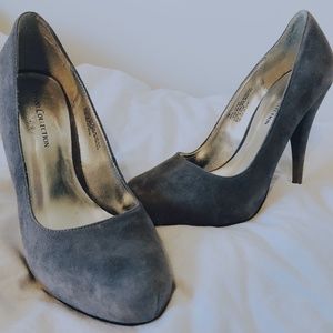 Grey Suede High Heels